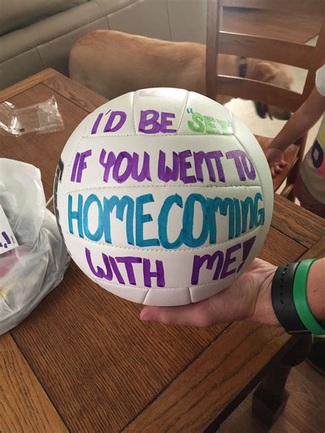 volleyball homecoming signs|31 Cutest Homecoming Proposal Ideas That Will Make Them Say .